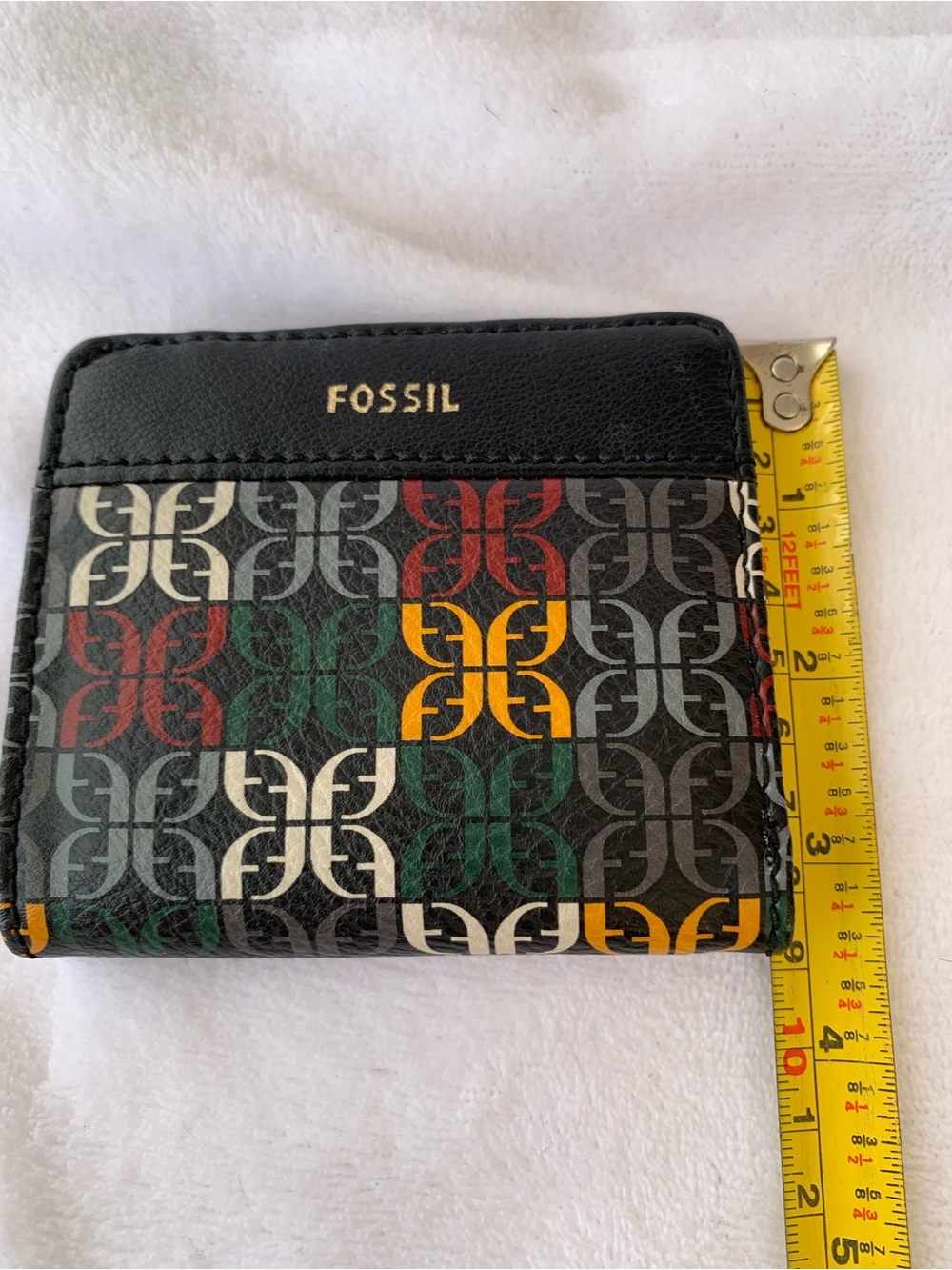 Fossil Key-Per Graphic Logo Compact Bifold Card Wallet - Picture 5 of 9